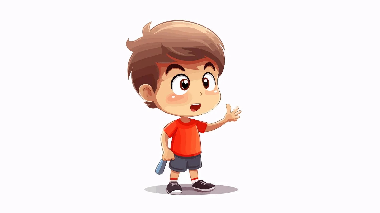 Curious Child Cartoon Vector Illustration – free enquiry image from Dotvec