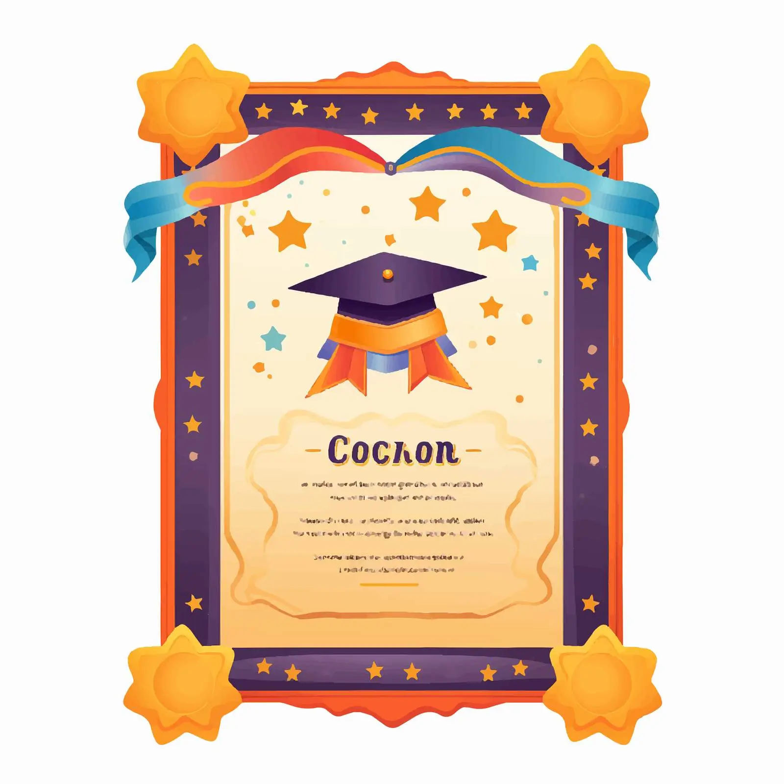 Kids Graduation Diploma Design for Children – free graduation theme image from Dotvec