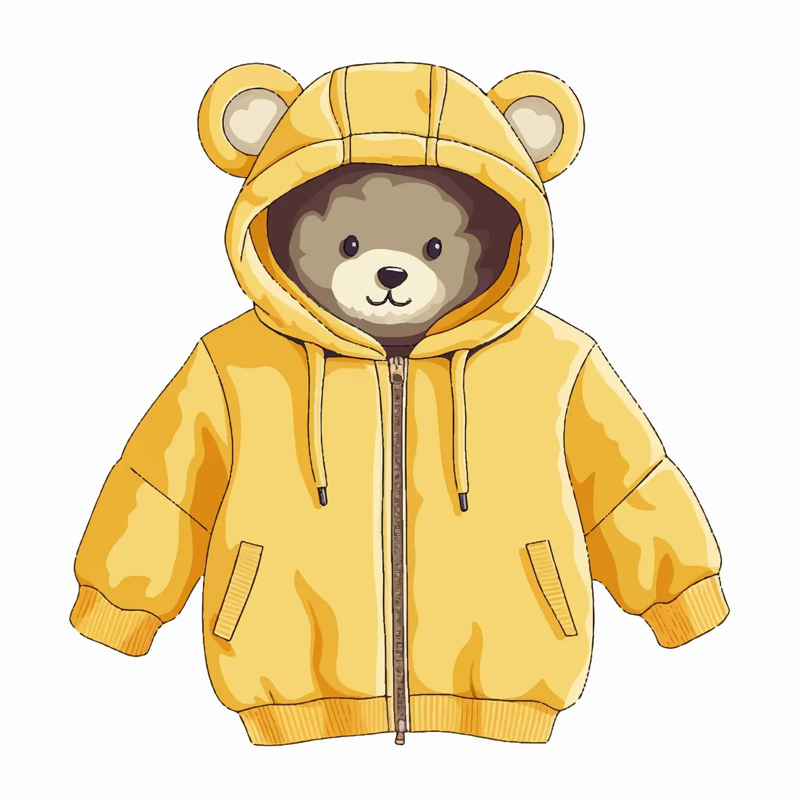 Girls Winter Fleece Hooded Jacket — free download from Dotvec