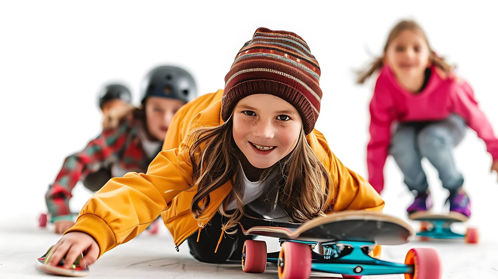 Youthful Street Skateboarding Scene — free download from Dotvec