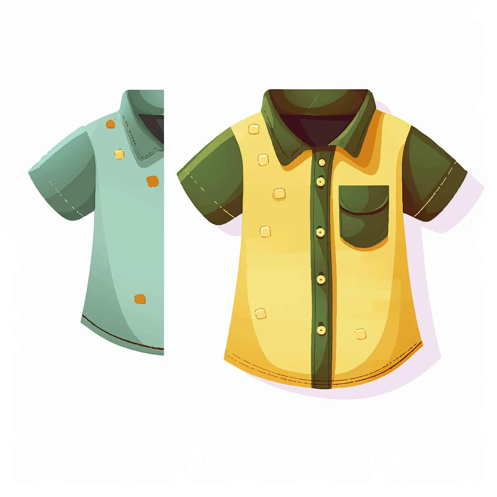 Casual Summer Shirt for Kids with Pocket – free pocket image from Dotvec