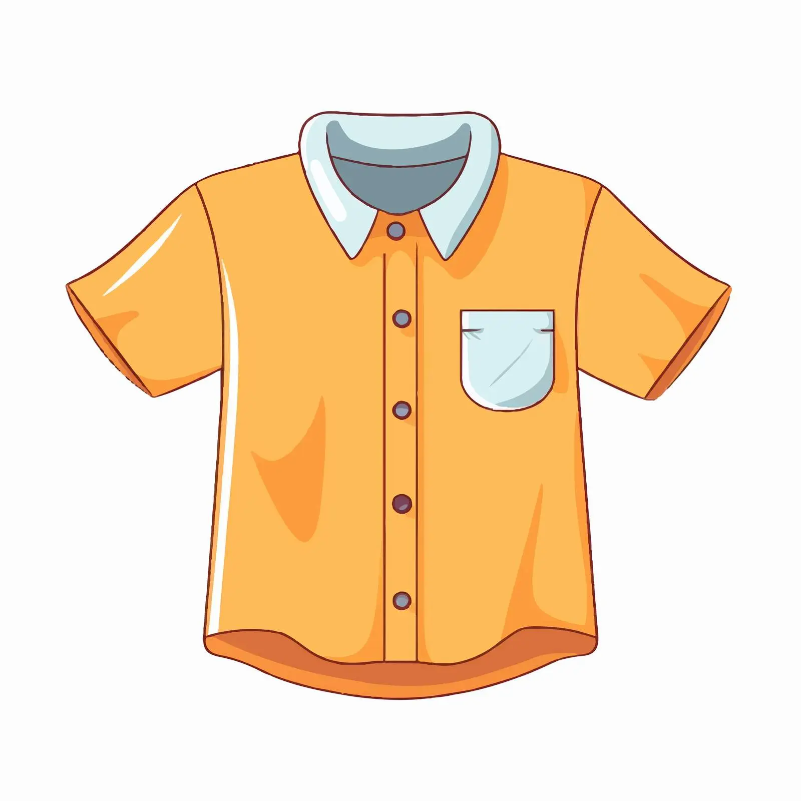 Casual Kids Summer Shirt with Button Pocket – free pocket image from Dotvec