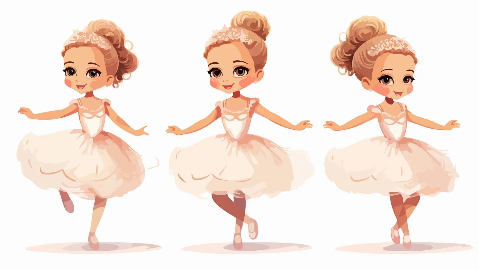 Ballerina Kids Vector Illustration — free download from Dotvec