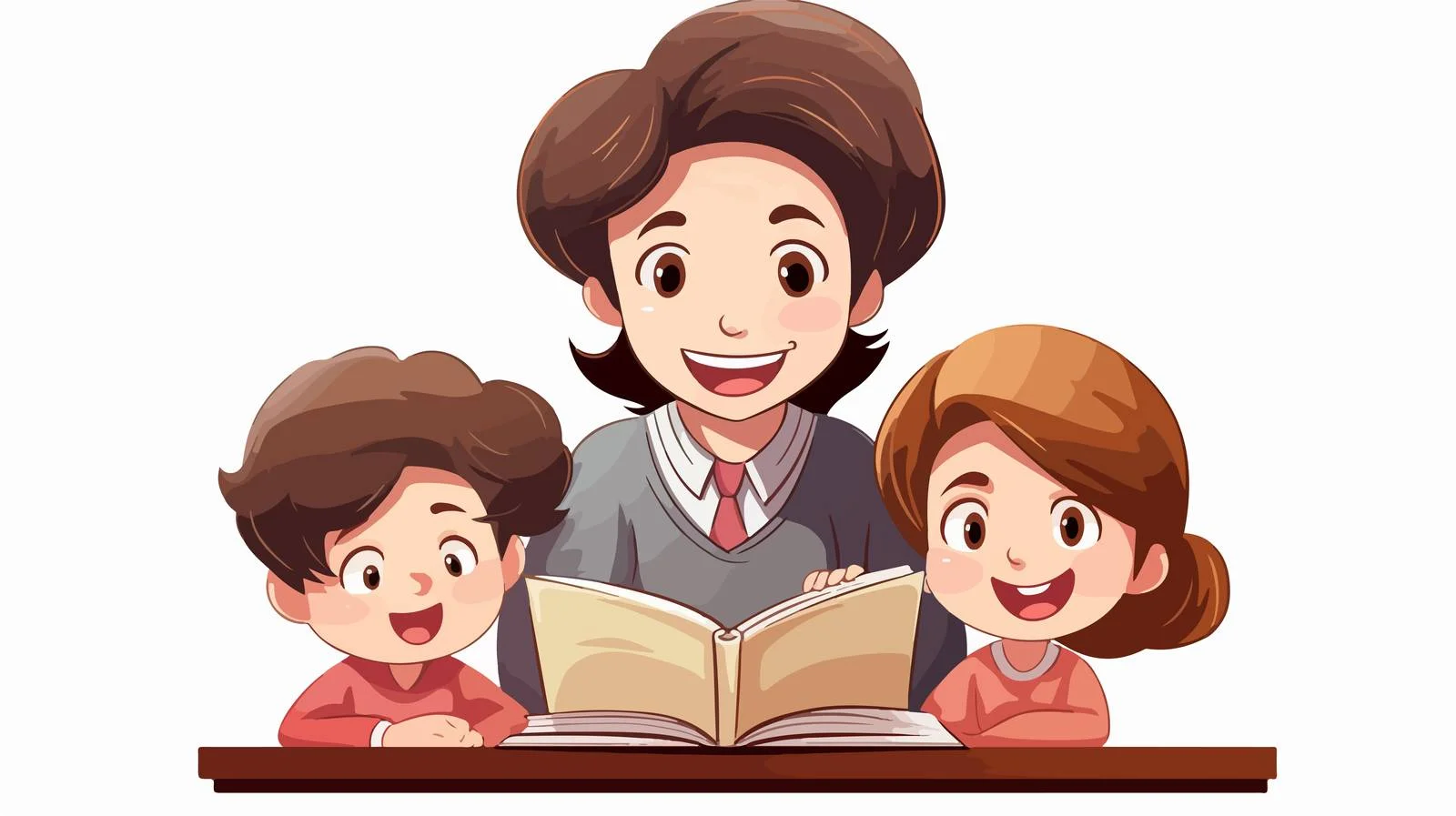 Student Teacher Classroom Cartoon Vector Illustration — free download from Dotvec