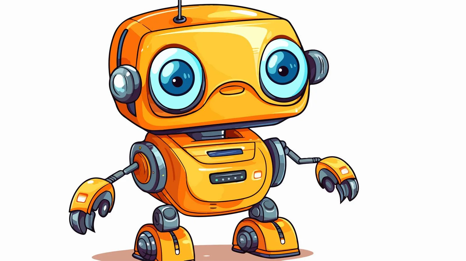 Interactive Kids Robot Cartoon Vector Illustration — free download from Dotvec