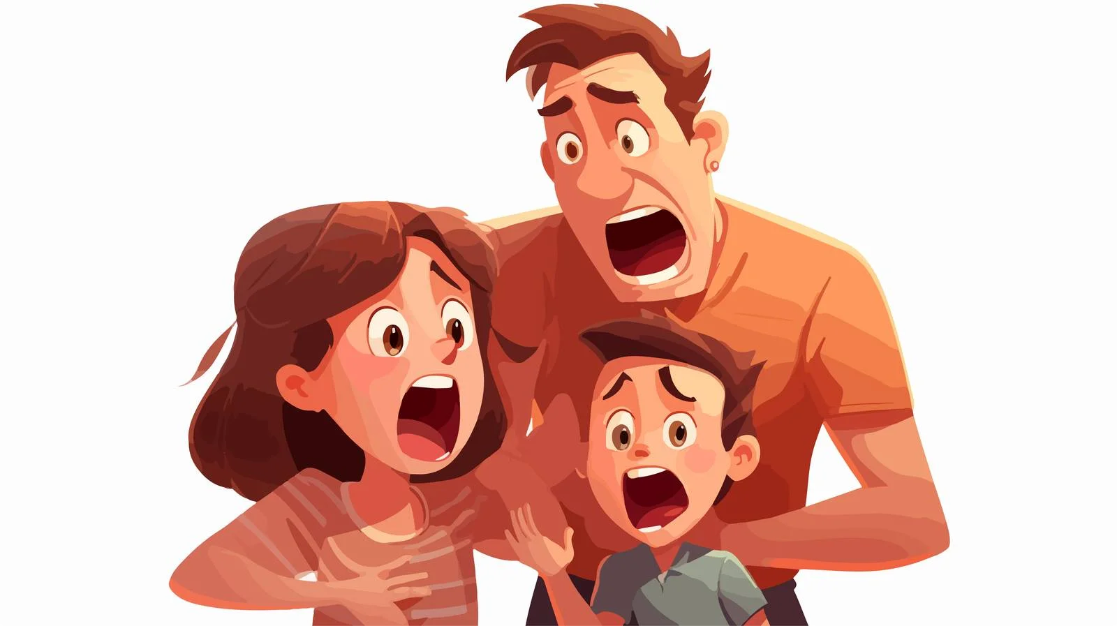 Children Witness Parental Conflict Cartoon — free download from Dotvec