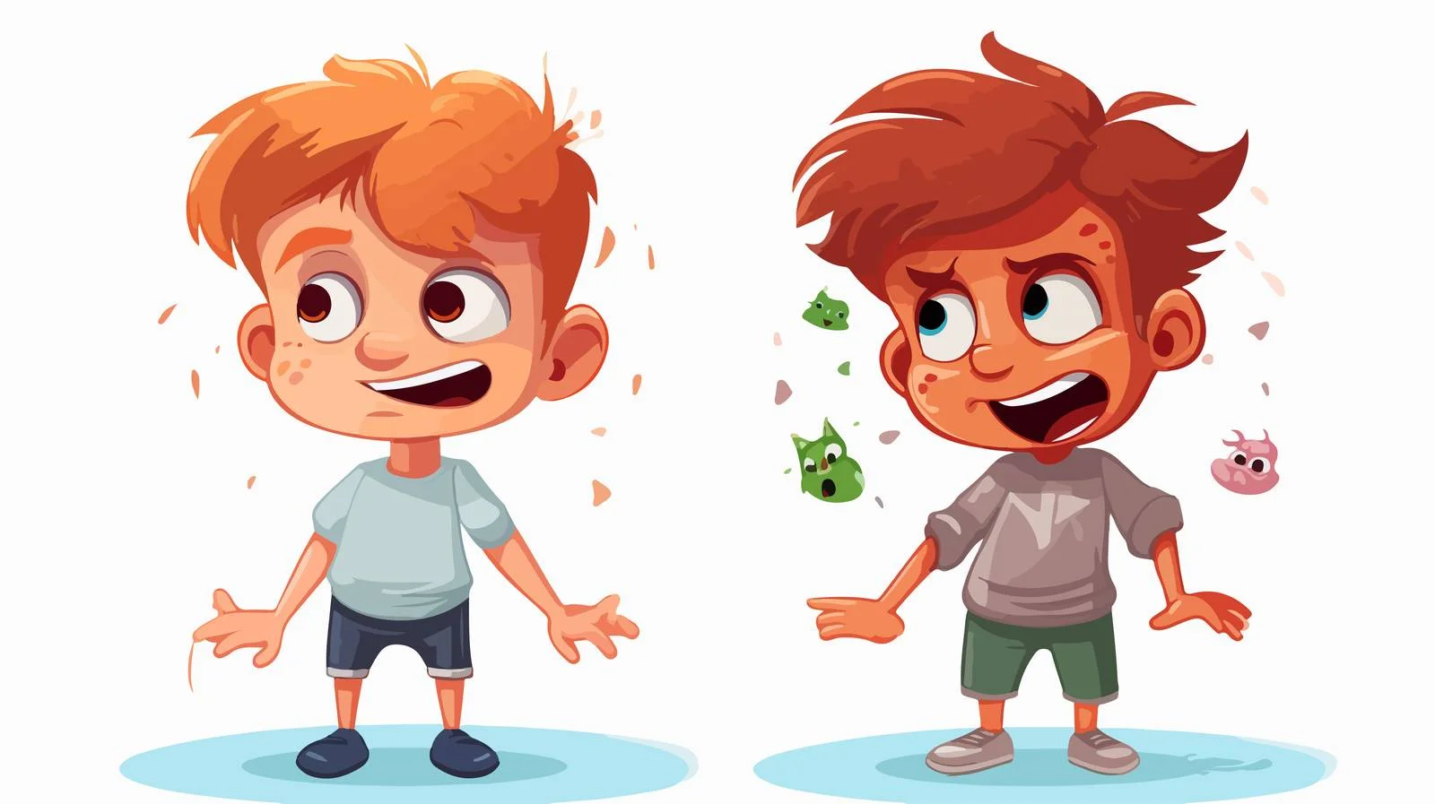 Positive and Negative Behavior Illustration — free download from Dotvec