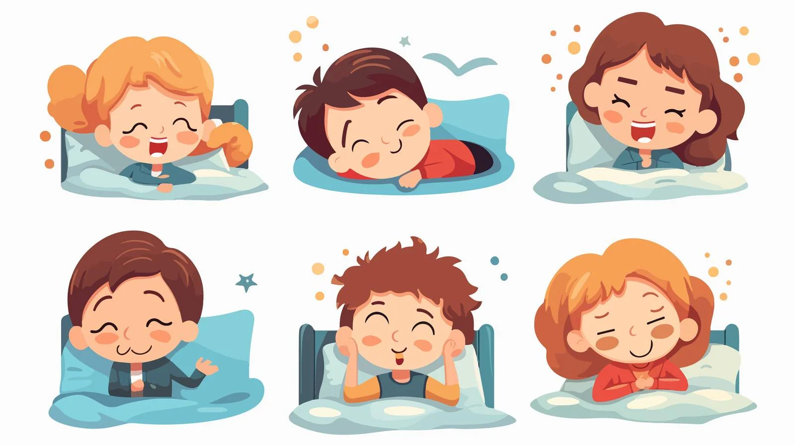 Children's Nightmare Cartoon Illustration — free download from Dotvec