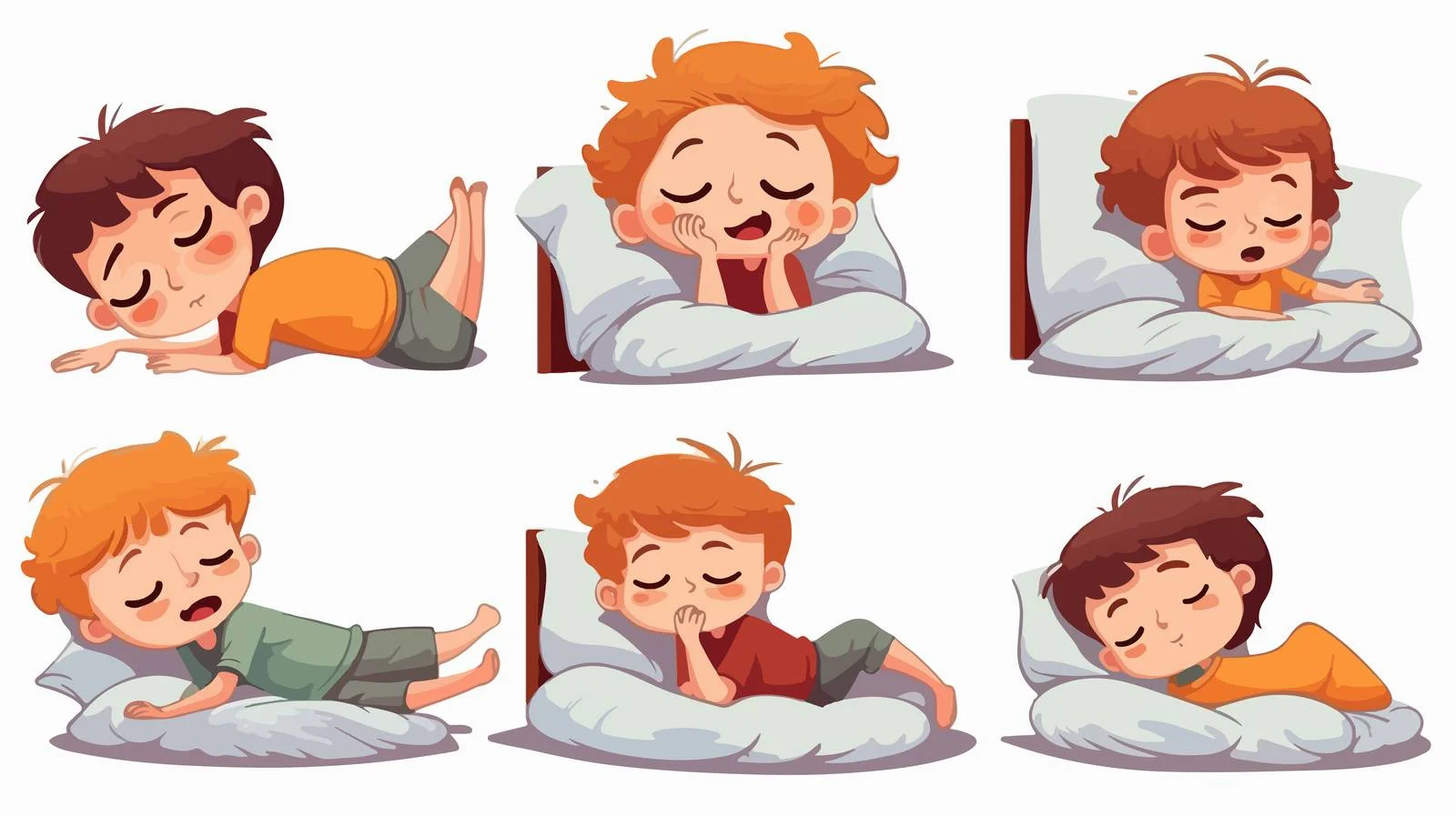 Children Nightmares Cartoon Illustration — free download from Dotvec