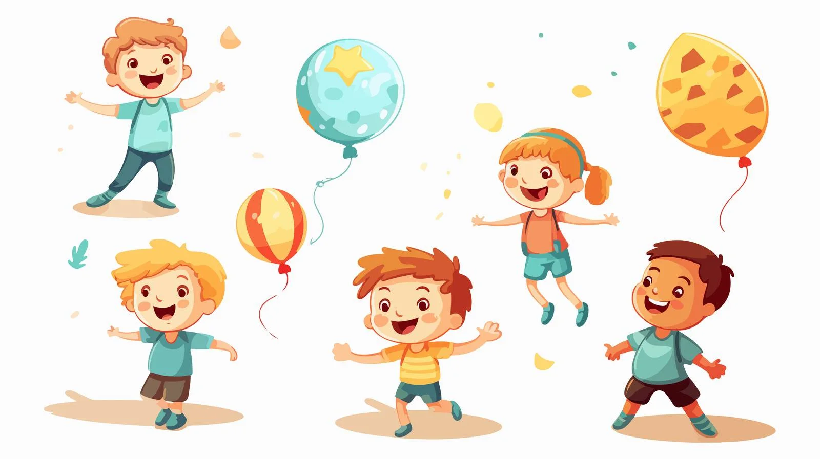 Kids Shape Play Vector Illustration — free download from Dotvec