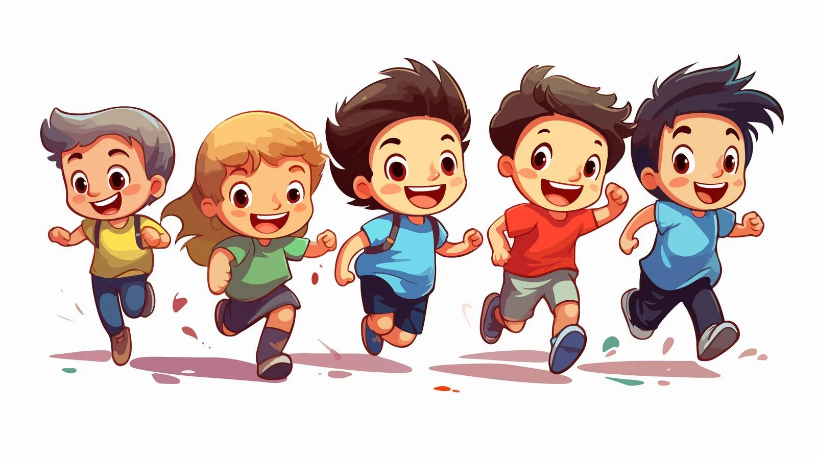 Children Playing Together Illustration — free download from Dotvec