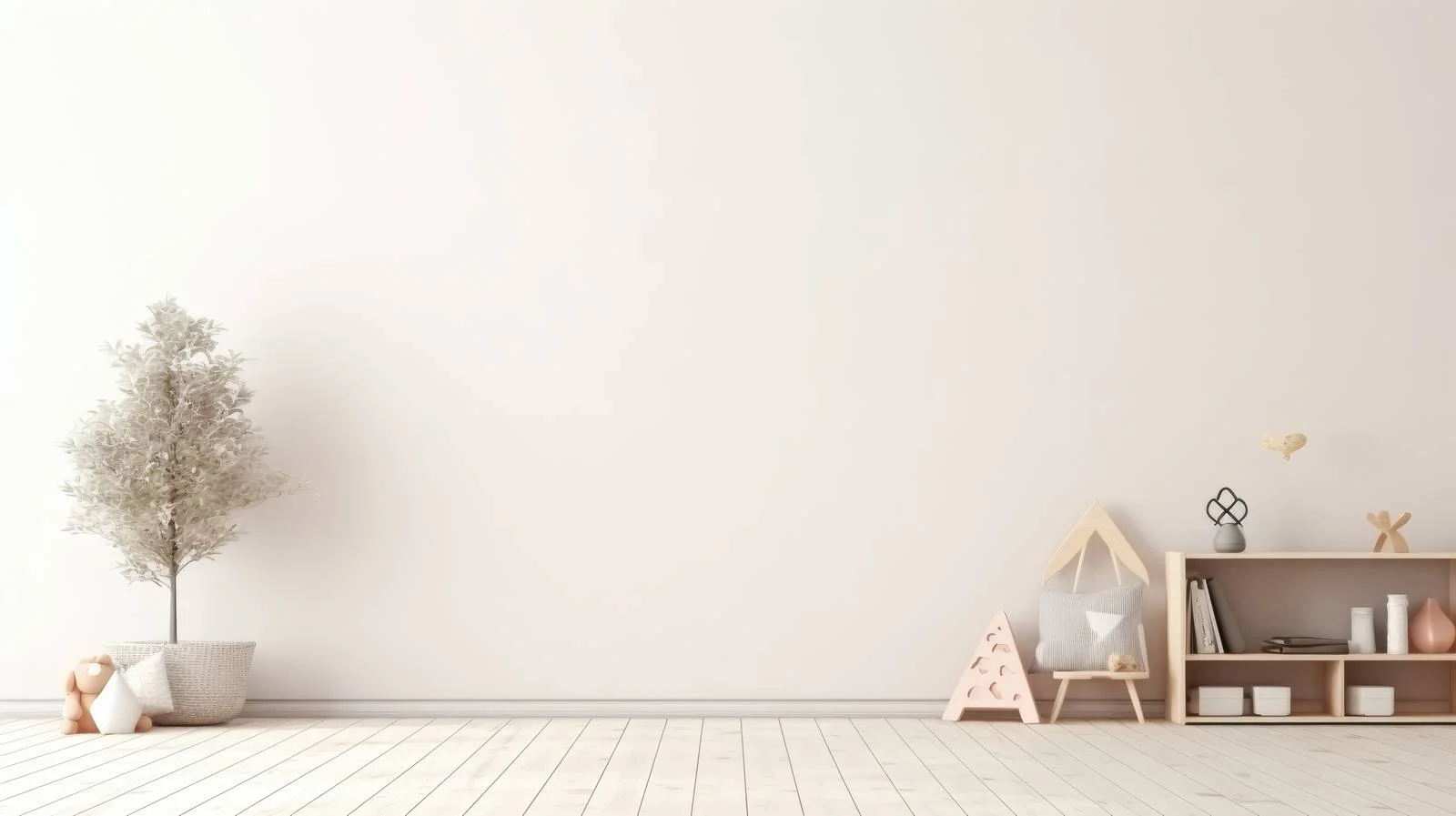 Modern Kids Room Interior Mockup Design — free download from Dotvec