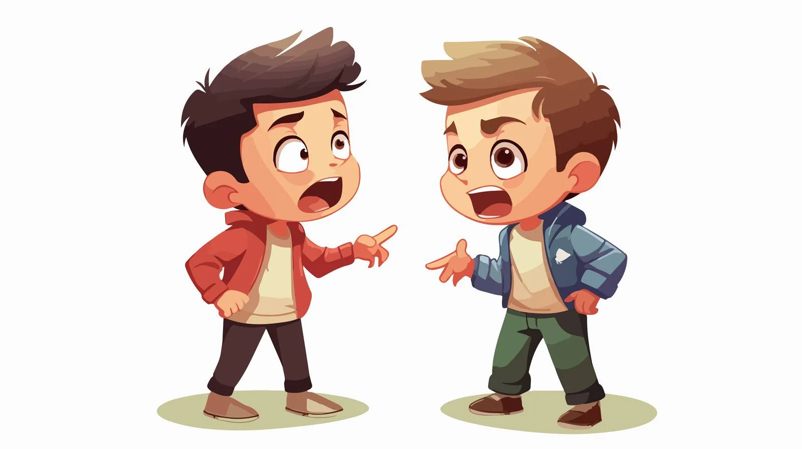 Children's School Conflict Illustration — free download from Dotvec