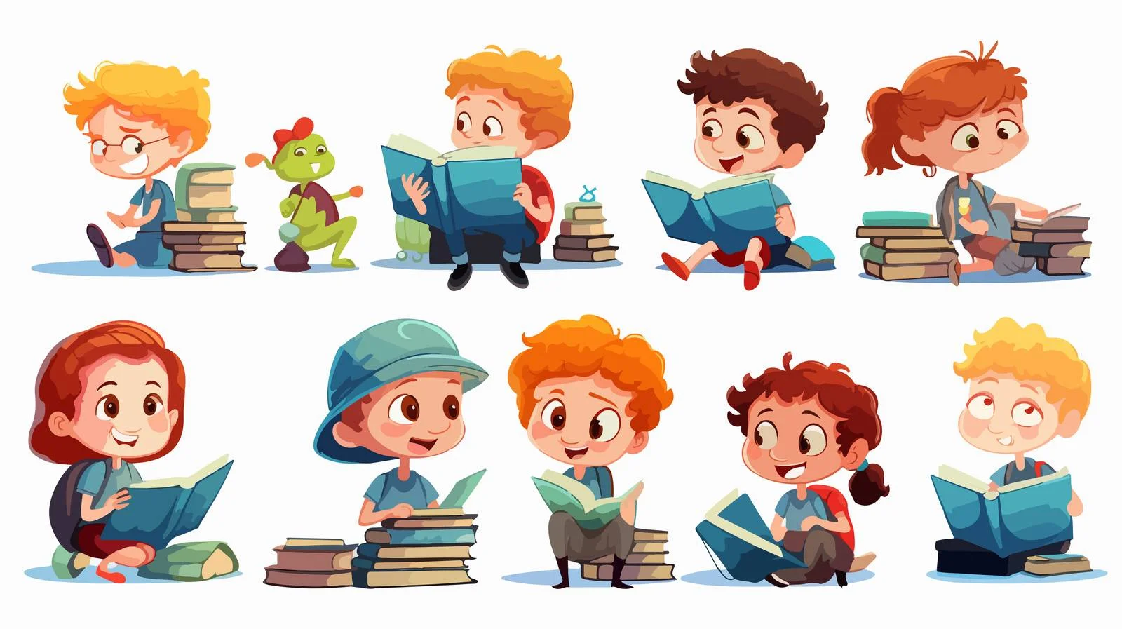 Educational Cartoon Illustration for Kids — free download from Dotvec