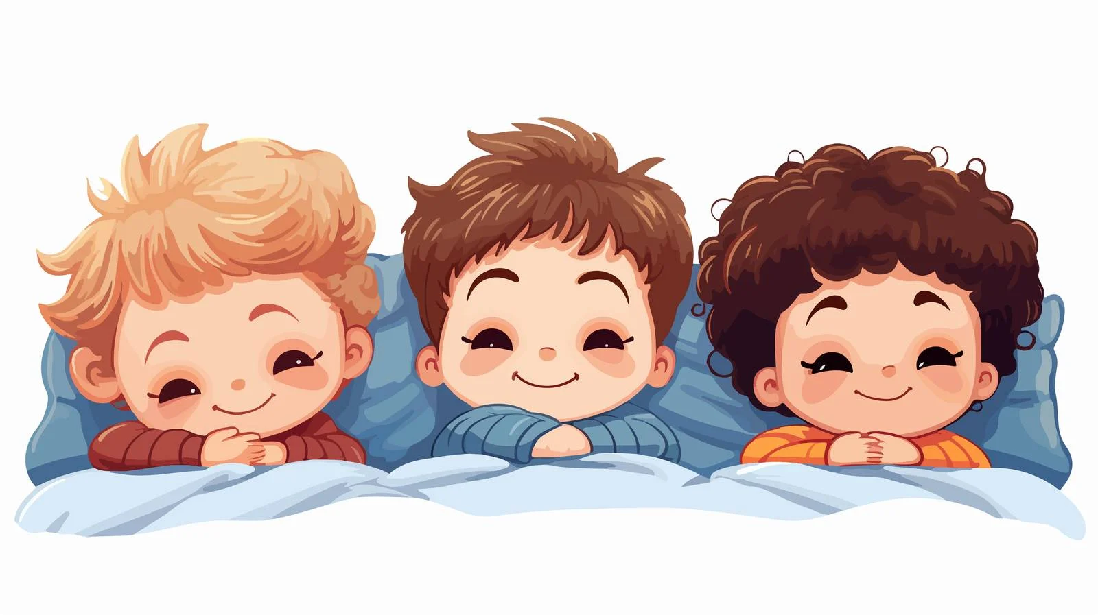 Children Nap Cartoon Illustration — free download from Dotvec