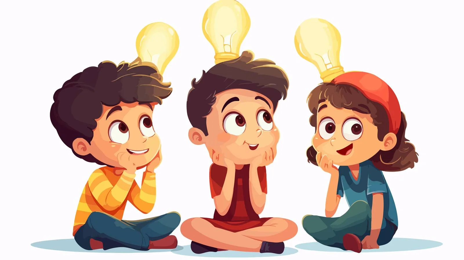 Creative Kids Concept Illustration — free download from Dotvec
