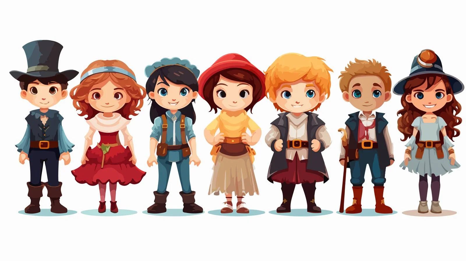 Kids Costume Cartoon Vector Illustration — free download from Dotvec