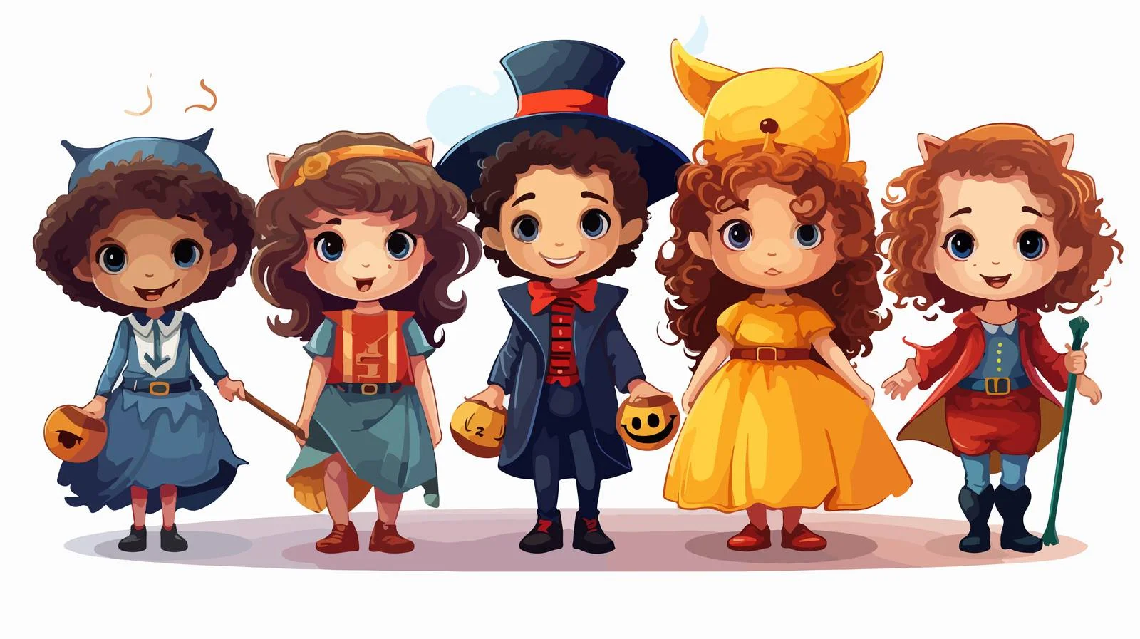 Kids Costume Cartoon Vector Illustration — free download from Dotvec