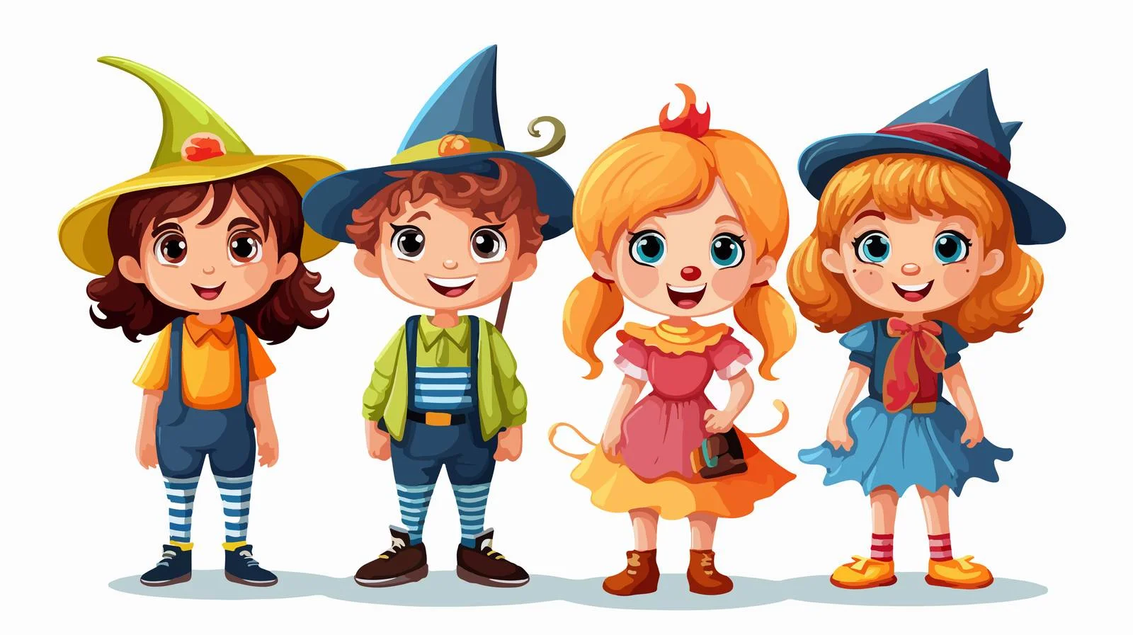 Kids Costume Cartoon Vector Illustration — free download from Dotvec