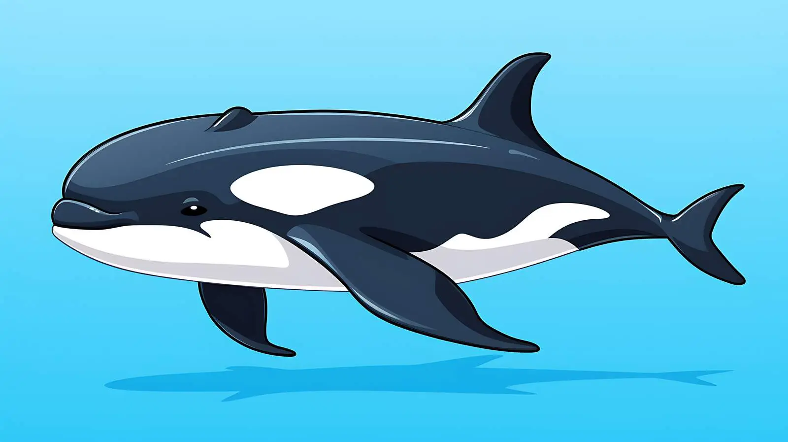 Killer Whale Cartoon Icon — free download from Dotvec