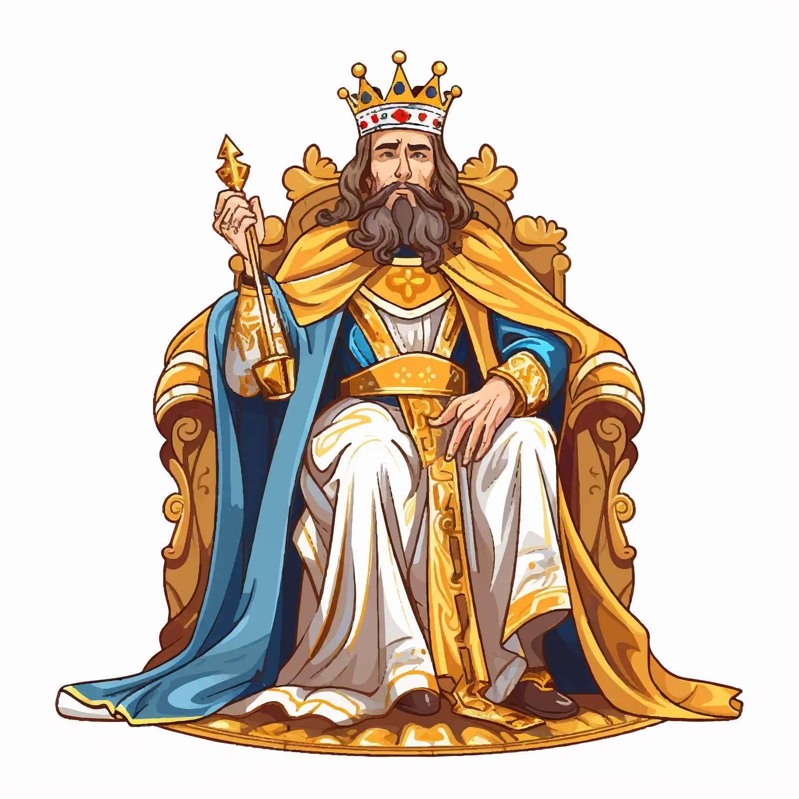Byzantine Christian Illustration of King of Glory – free divine king image from Dotvec