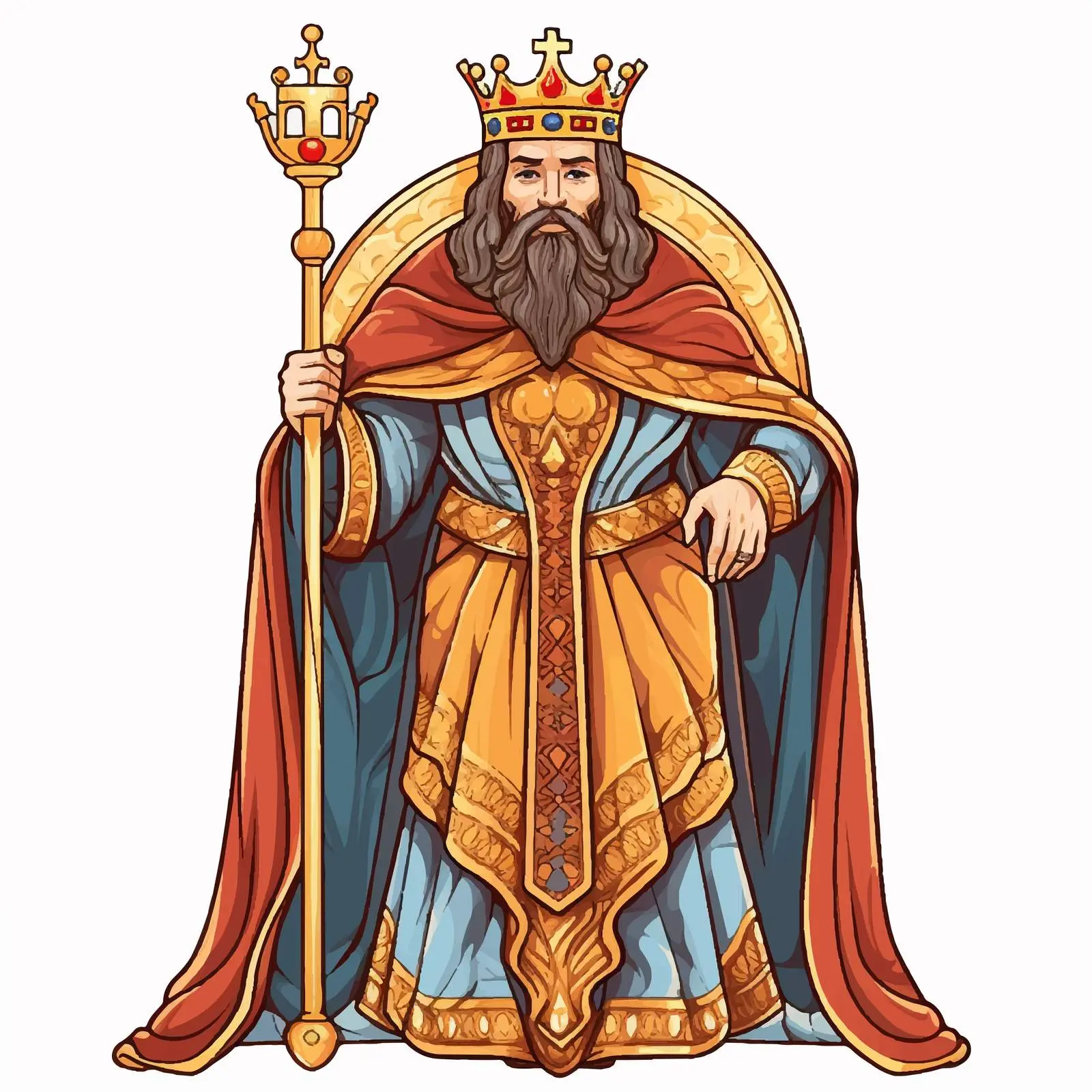 Byzantine Style King of Glory Illustration – free ant graphic image from Dotvec