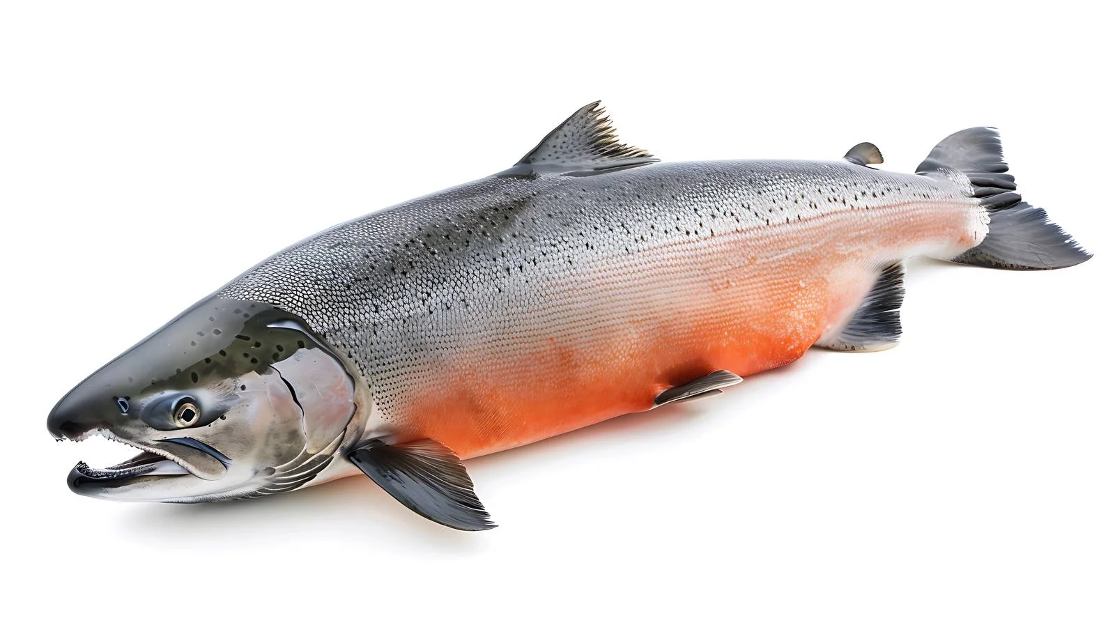 Chinook Salmon on White Background — free download from Dotvec