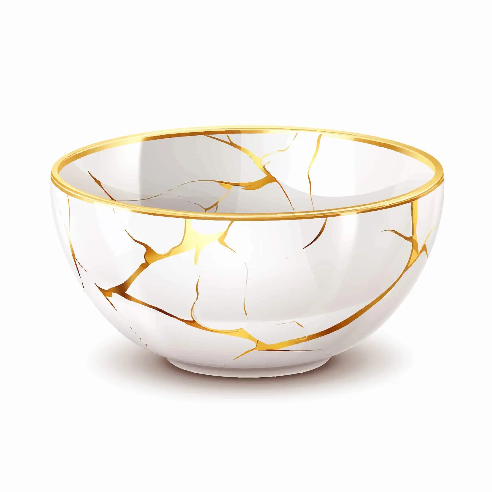 Kintsugi Ceramic Bowl - Asian Pottery Art — free download from Dotvec