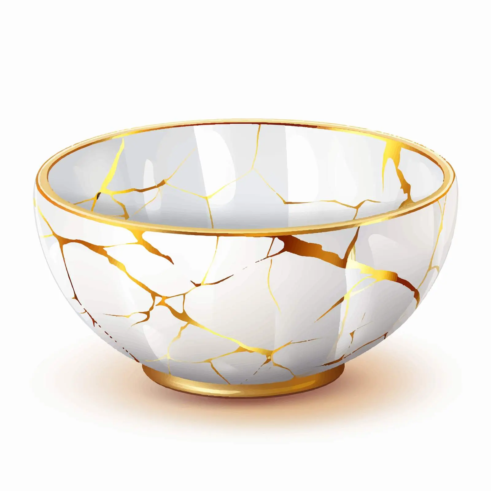 Kintsugi Ceramic Bowl - Asian Pottery Art — free download from Dotvec