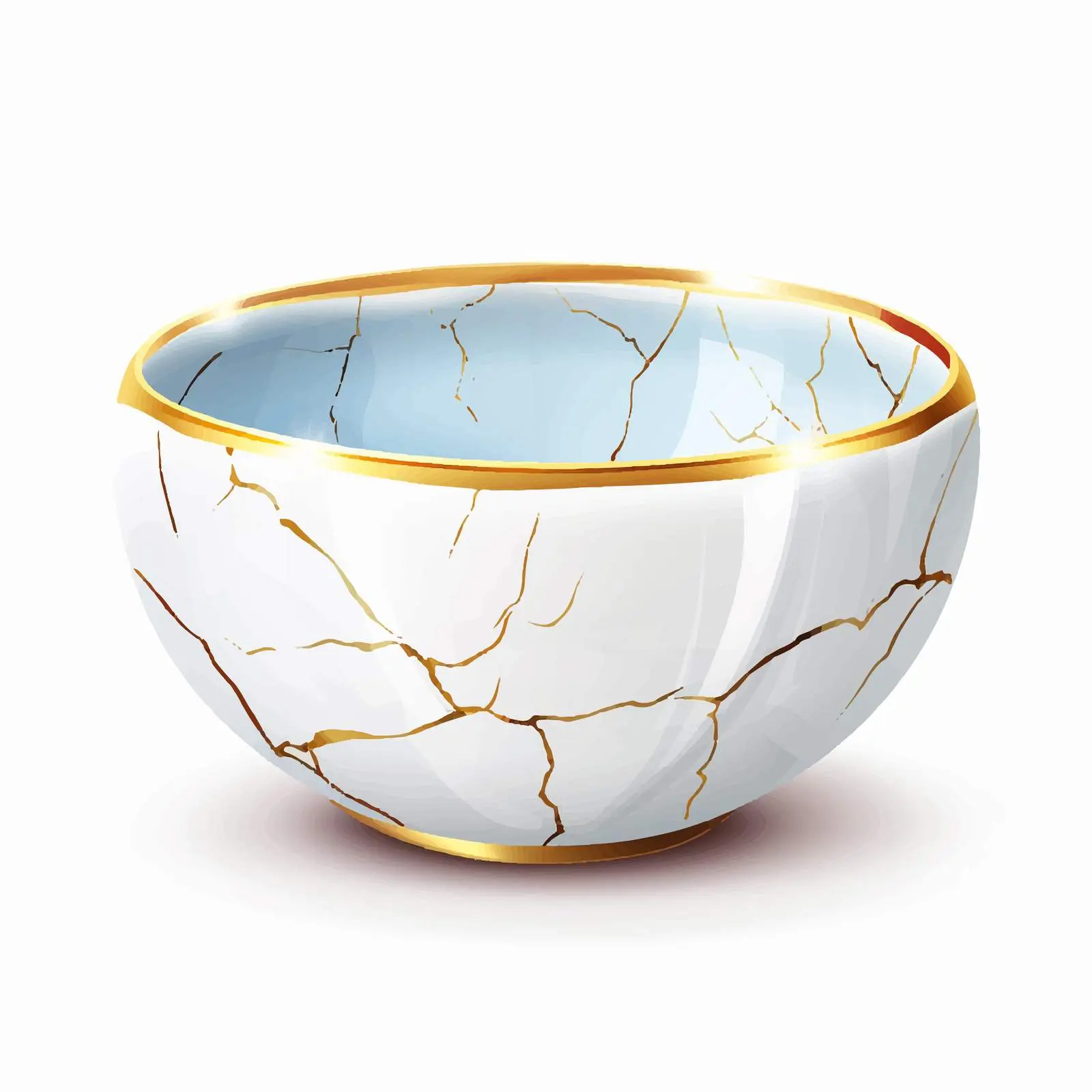 Kintsugi Ceramic Bowl Asian Pottery Art — free download from Dotvec