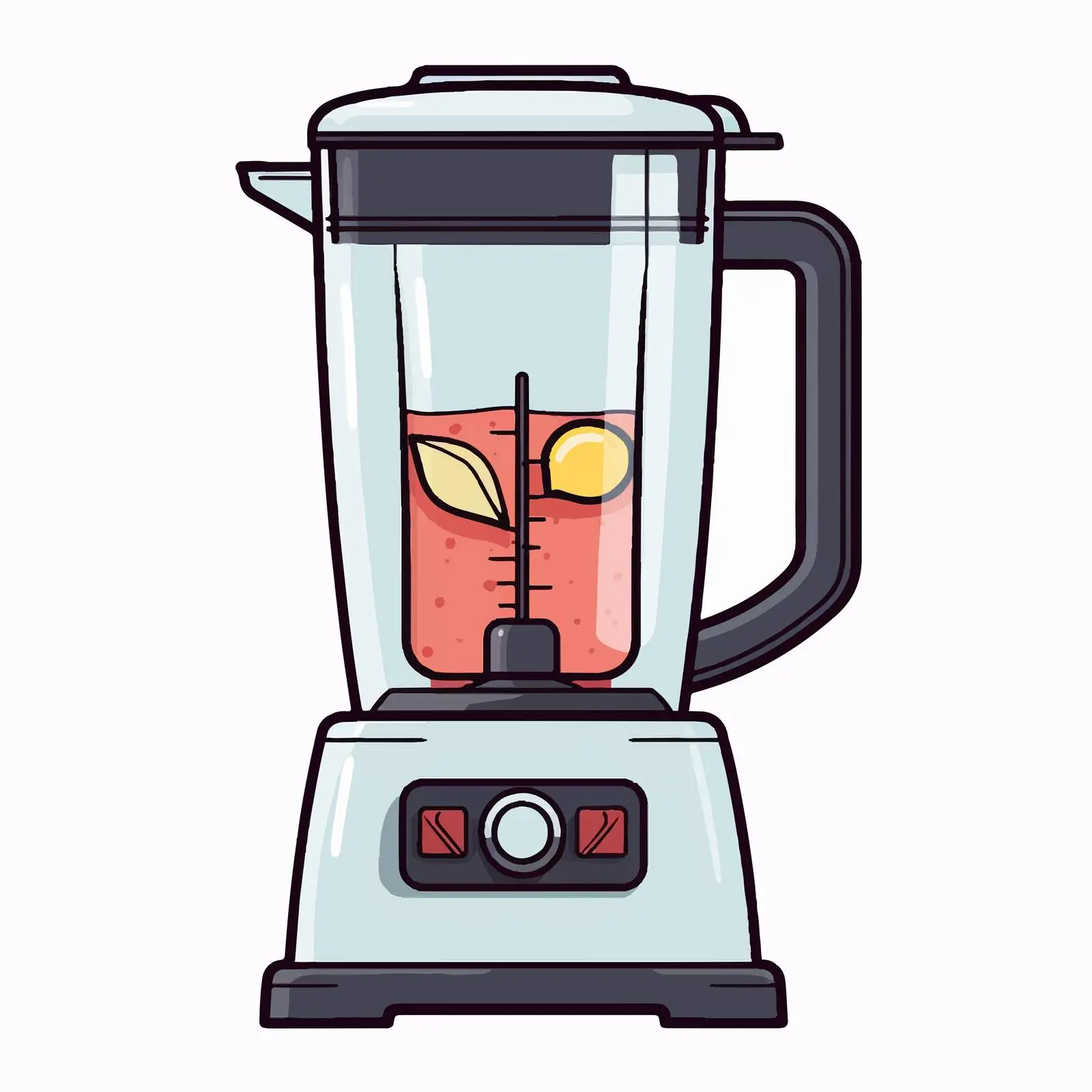 Kitchen Blender Line Vector Illustration on White Background — free download from Dotvec