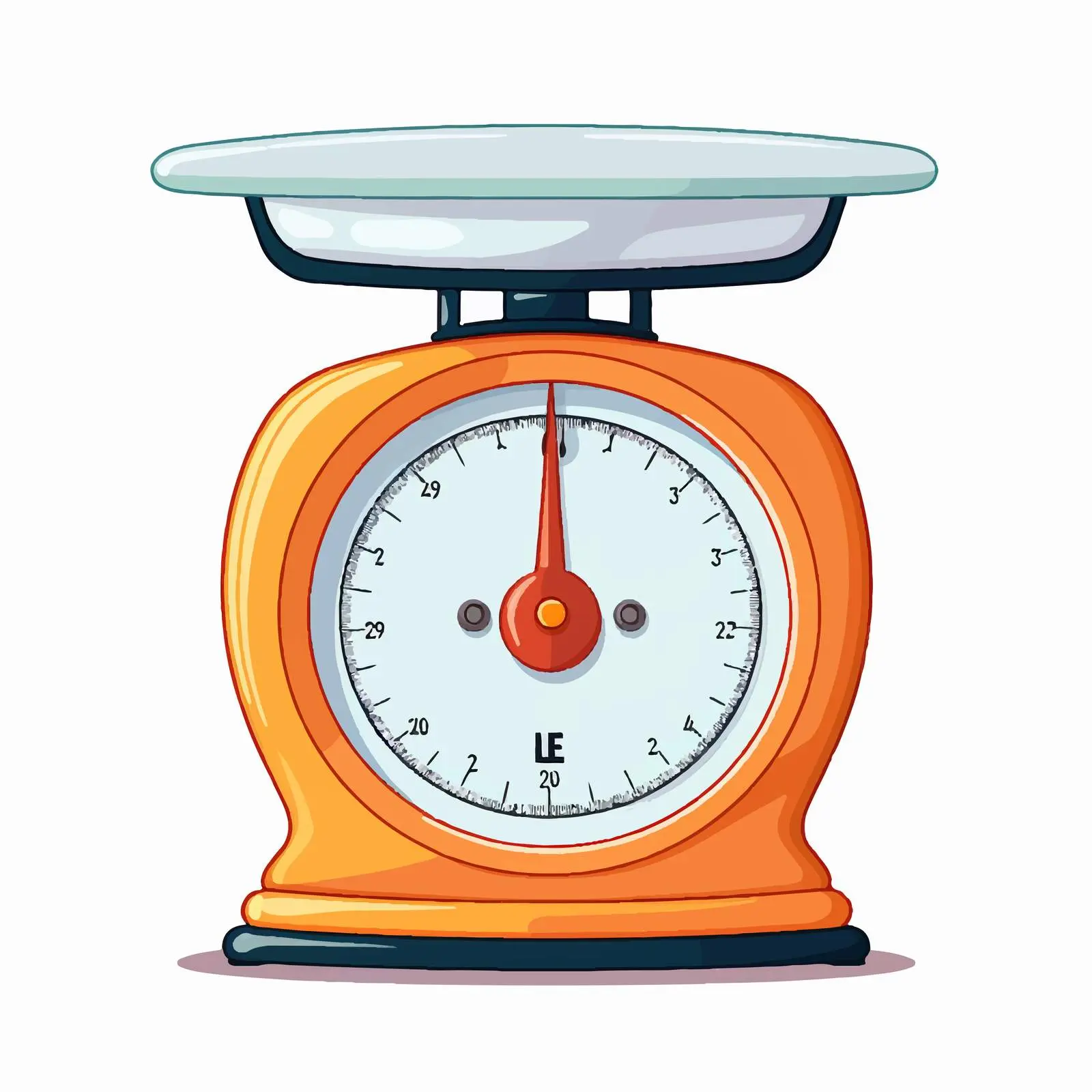 Kitchen Scales Vector Illustration on White Background — free download from Dotvec