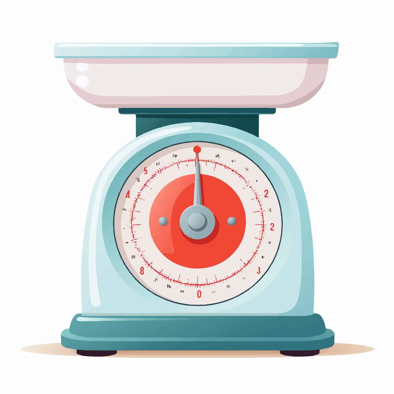 Vector Illustration of Kitchen Scales on White Background — free download from Dotvec