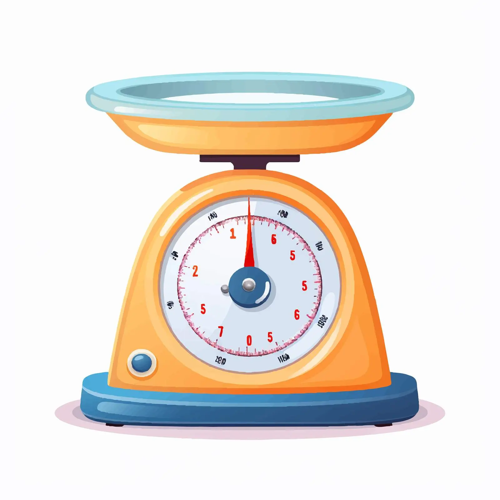 Kitchen Scales Vector Illustration on White Background — free download from Dotvec