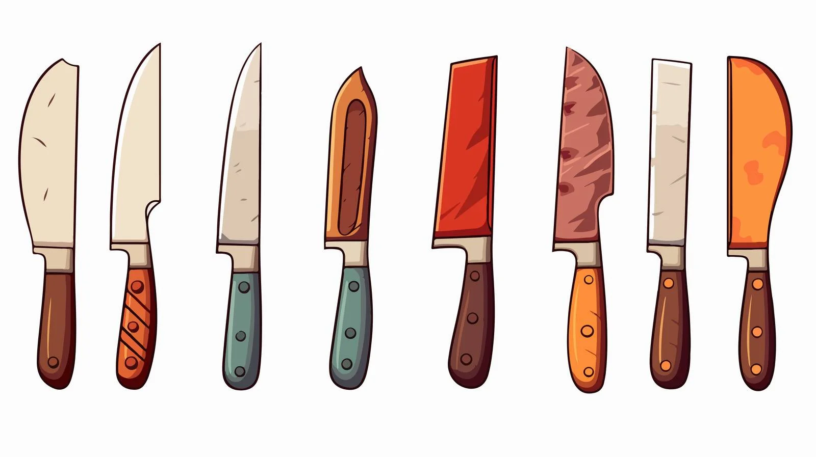 Kitchen Knife Cartoon Vector Illustration — free download from Dotvec
