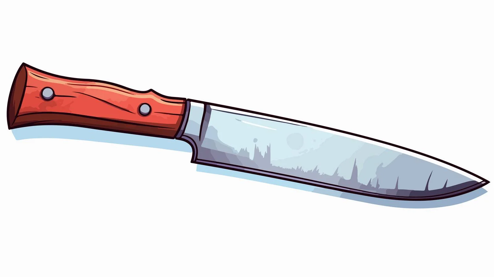 Kitchen Knife Cartoon Vector Illustration — free download from Dotvec