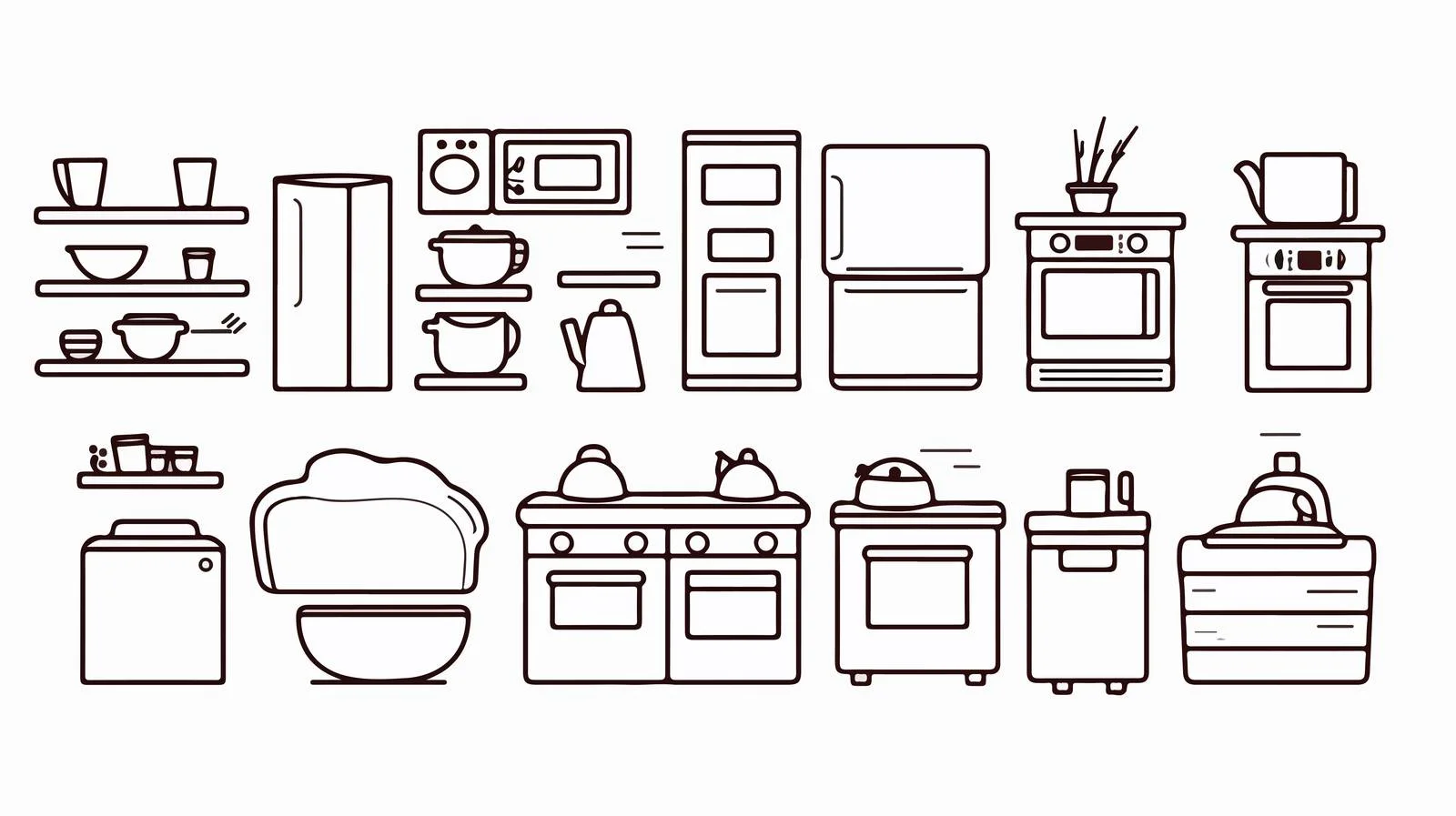 Contemporary Kitchen Interior Furnished with Modern Decor — free download from Dotvec