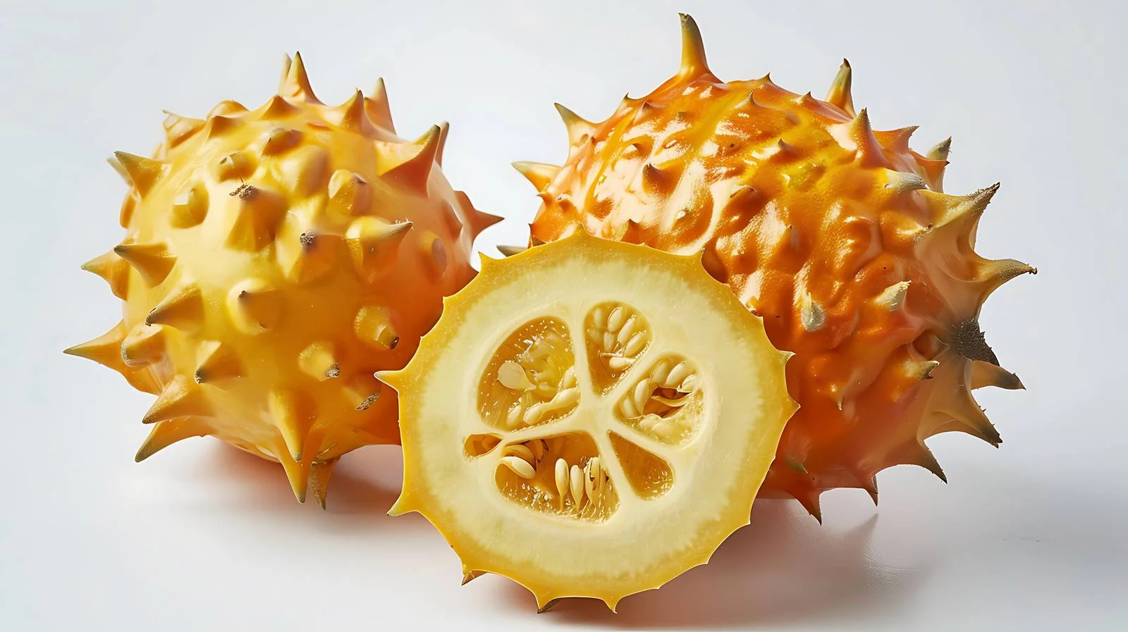 Exotic Kiwano Fruit on White Background — free download from Dotvec