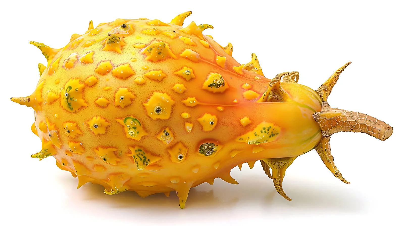 Exotic Horned Melon on White Background — free download from Dotvec