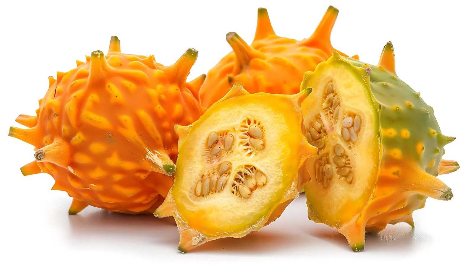 Exotic Horned Melon on White Background — free download from Dotvec