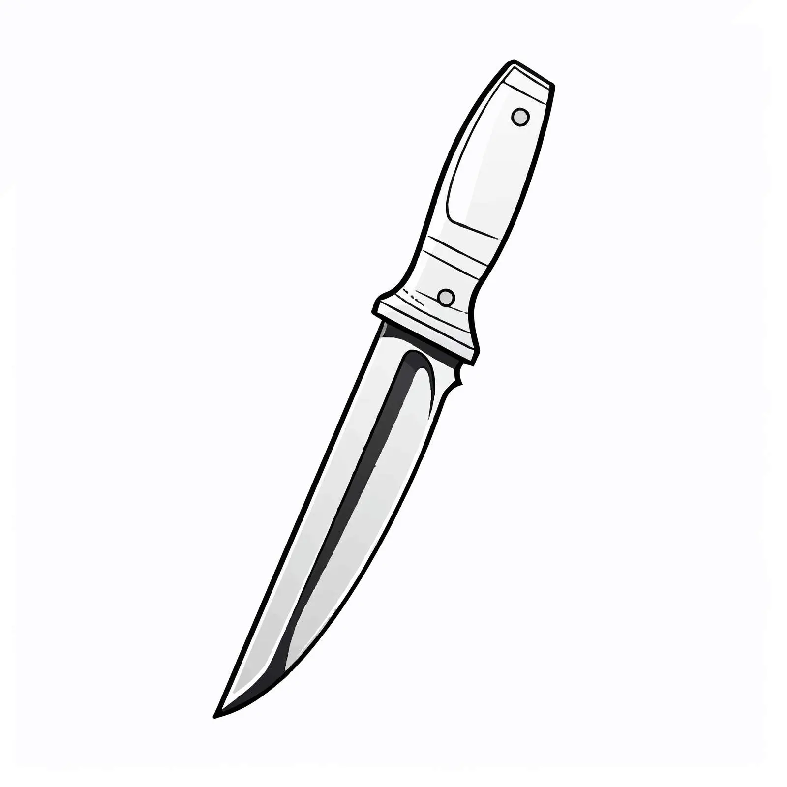 Knife Outline Vector Illustration on White Background — free download from Dotvec