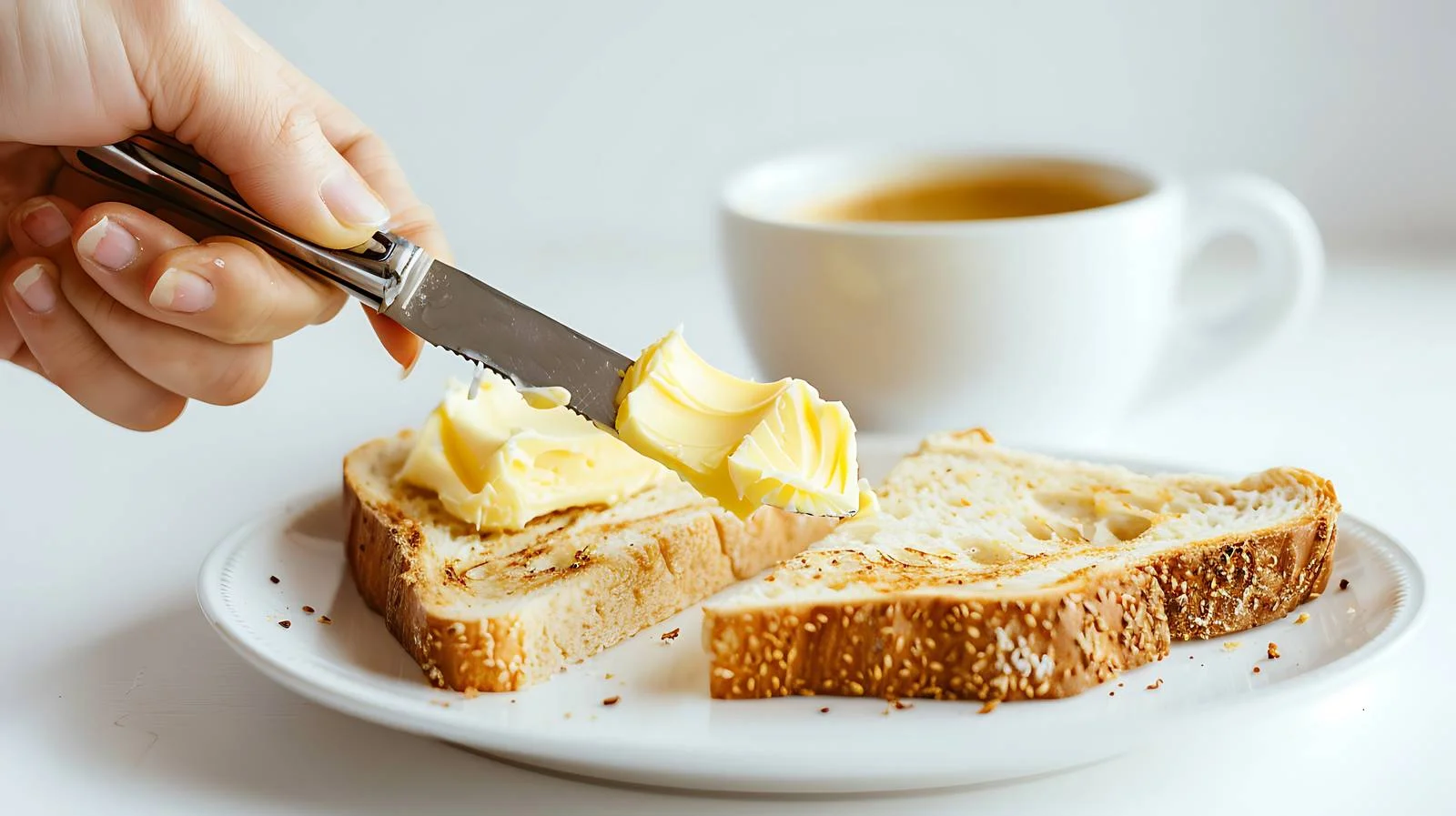 Butter Knife Toast Bread Image — free download from Dotvec