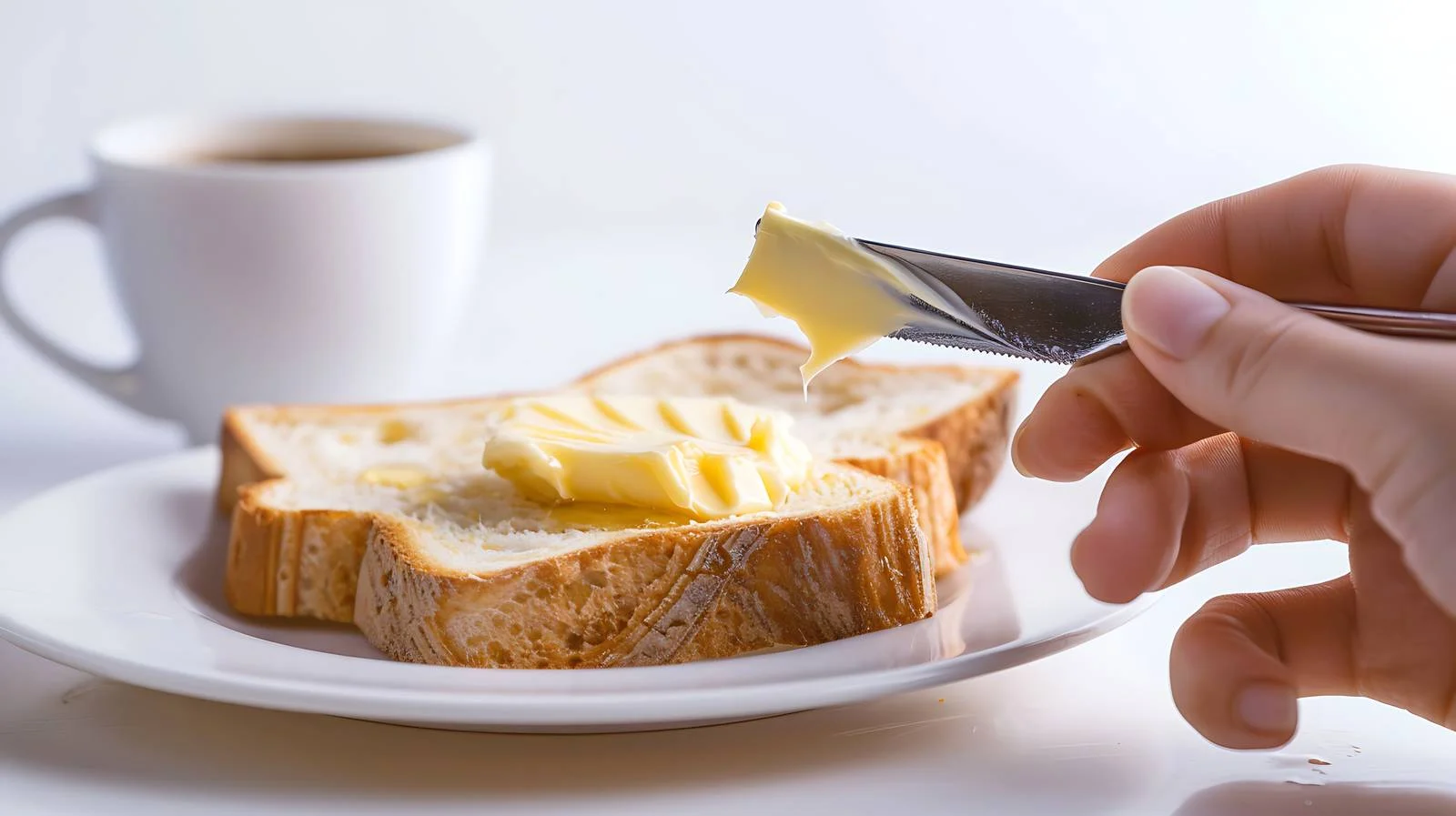 Butter Knife Spreading on Toast Bread — free download from Dotvec