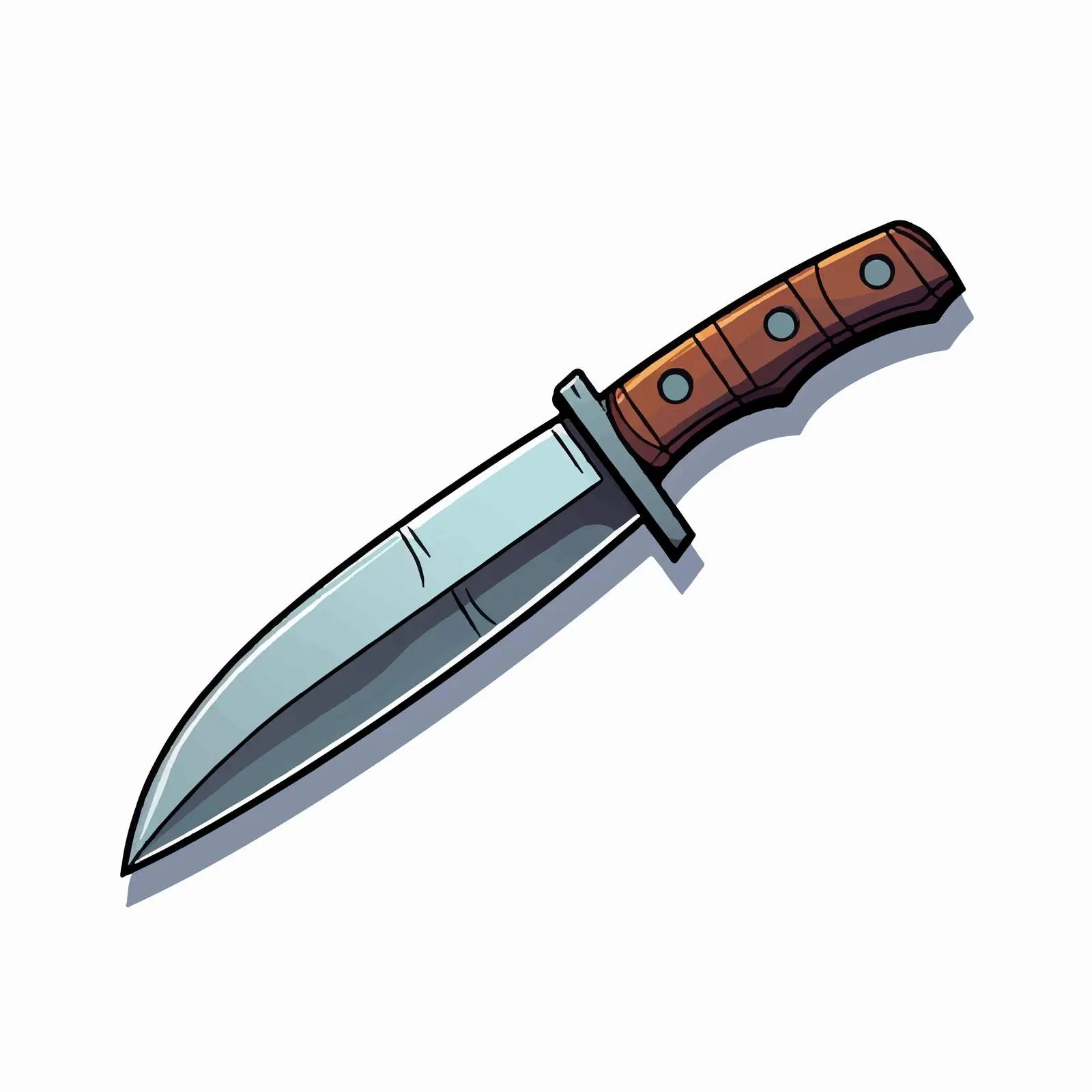 Isolated Knife Vector Illustration on White Background — free download from Dotvec
