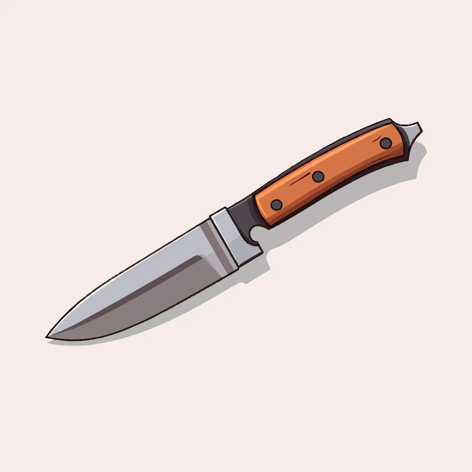 Knife Vector Illustration Isolated on White Background — free download from Dotvec