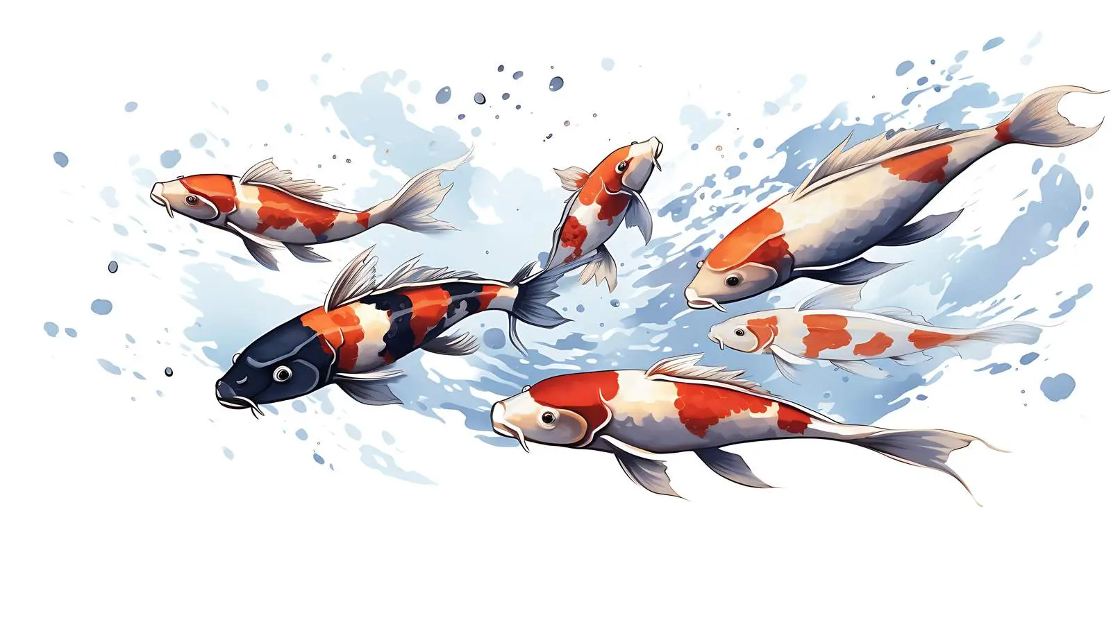 Japanese Koi Fish Banner Design — free download from Dotvec