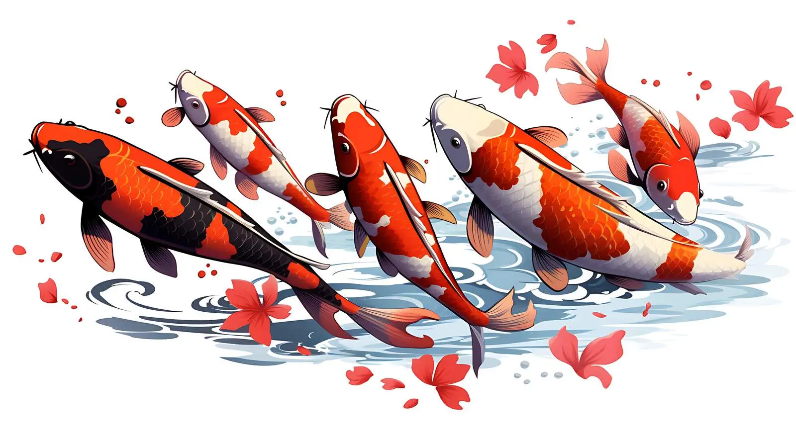 Koi Fish Banner Design Background – free koi image from Dotvec