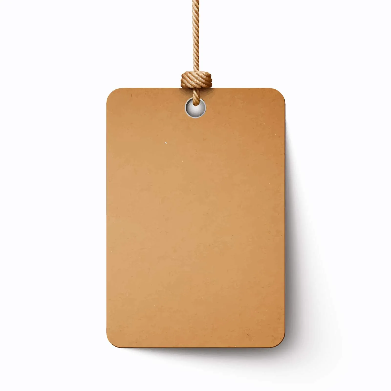 Kraft Cardboard Label on String Thread — free download from Dotvec