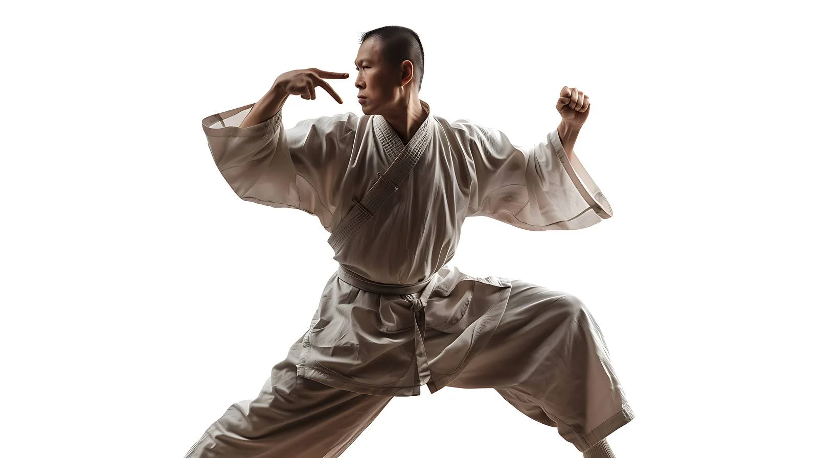 Asian Martial Art Pose Demonstration Image — free download from Dotvec