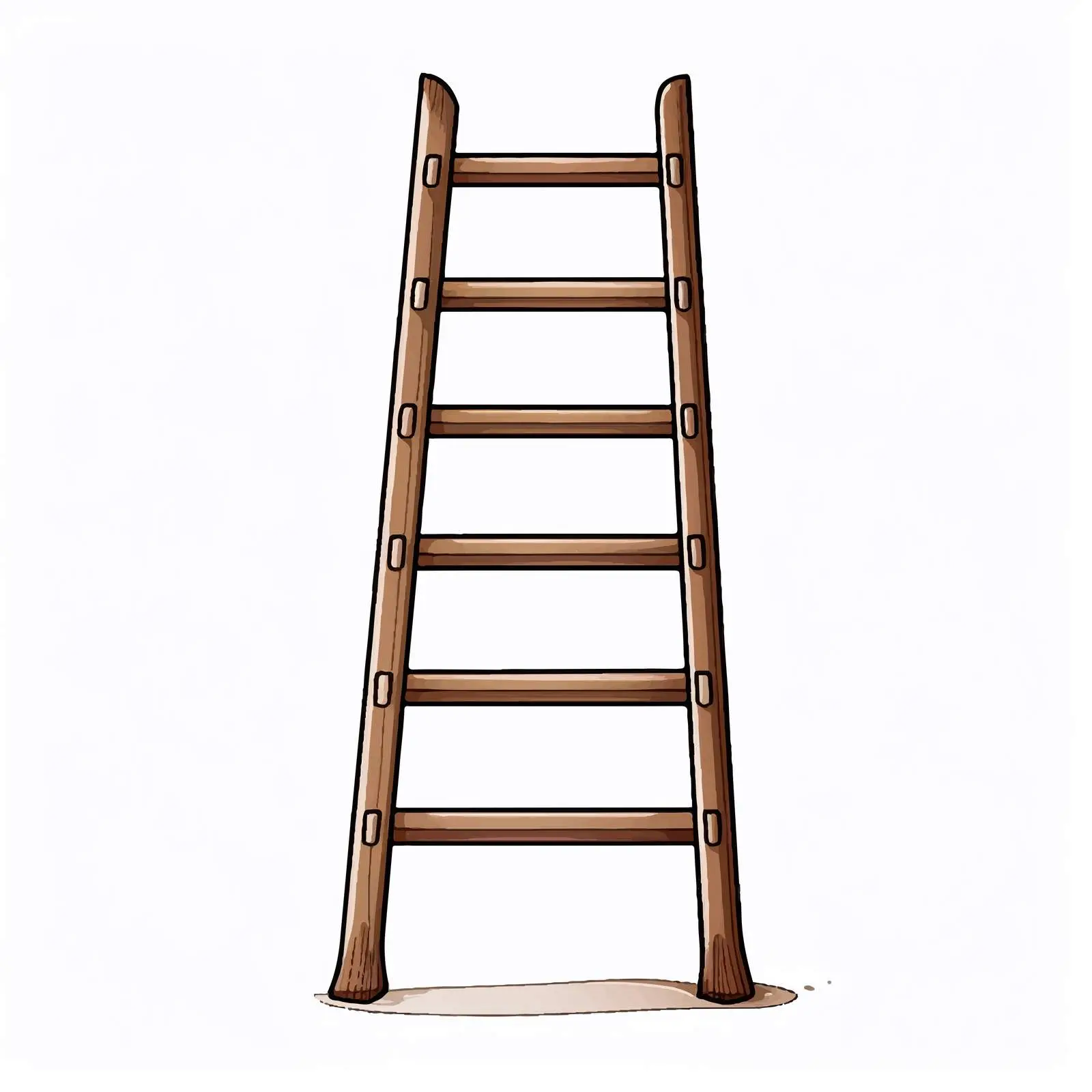 Outline of Ladder Vector Illustration on White — free download from Dotvec